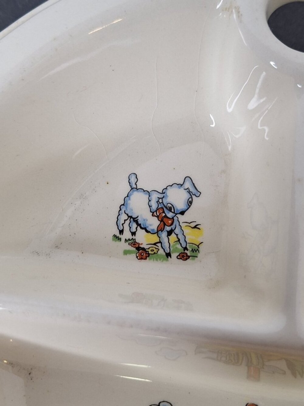Vintage  Baby Food Warming Bowl Divided Dish - Picture 3 of 12